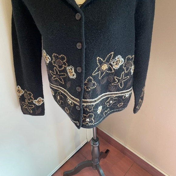 Paraphrase wool embroidered sweater jacket - Picture 5 of 8
